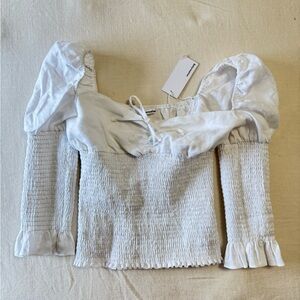 Reformation Size M Haven Top NWT 100% linen